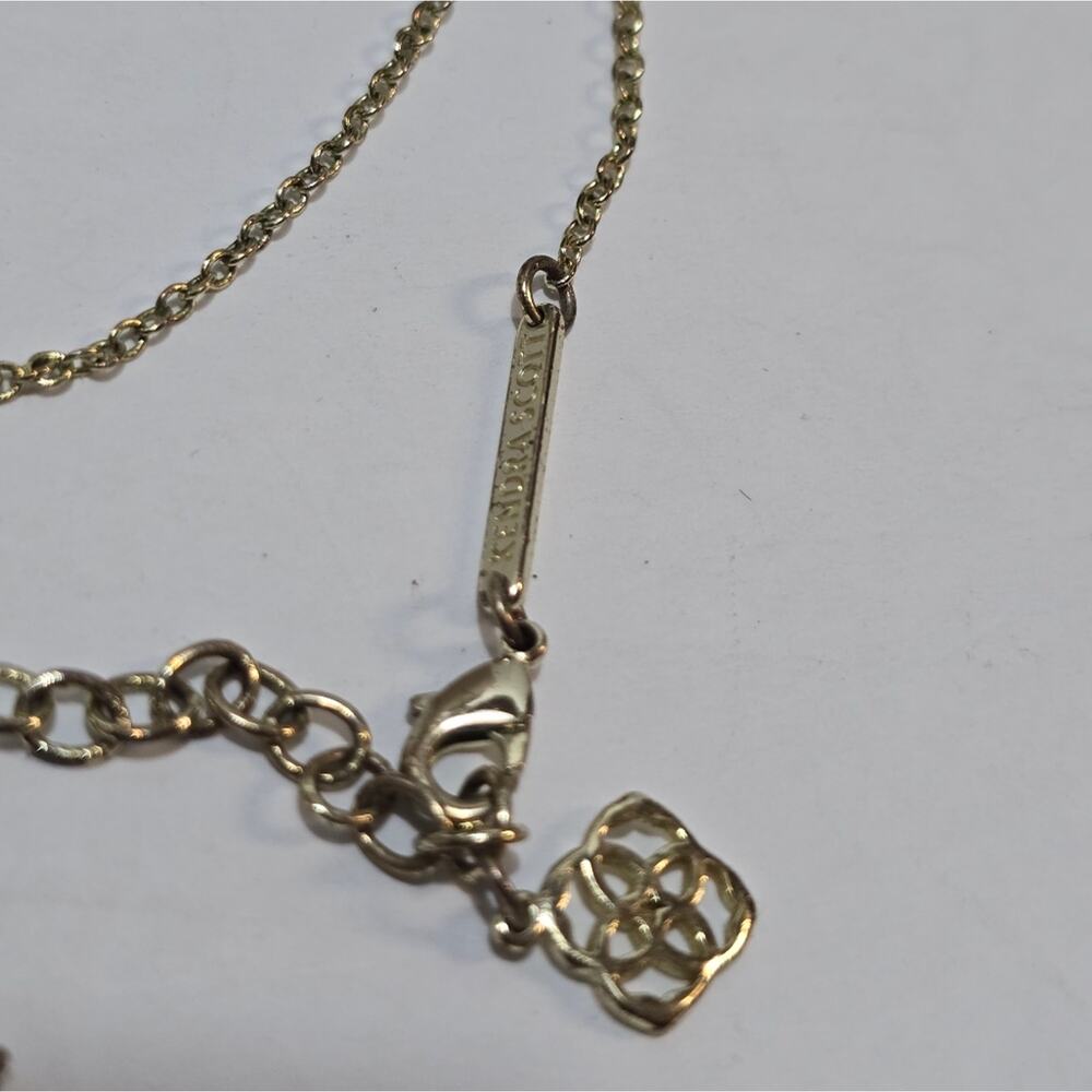 Kendra Scott Elisa Platinum Drusy and Gold Plated Pendant Necklace - Picture 6 of 6
